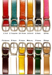 Belt Design Colorful Genuine Leather Simple 12-colors