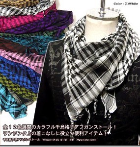 Stole Colorful Houndstooth Pattern Stole 12-colors