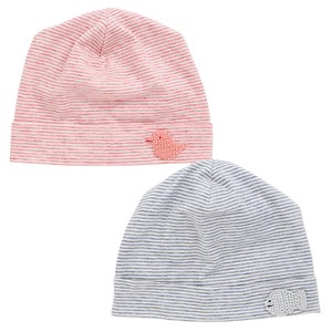 Babies Hat/Cap Ethical Collection Organic Cotton Border Made in Japan