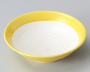 黄白刺身鉢【日本製　美濃焼】