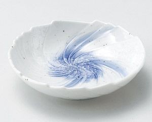 星雲うず型5.5平鉢【日本製　美濃焼】
