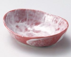 赤楽だ円小鉢【日本製　美濃焼】