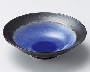 深海ブルー平鉢【日本製　美濃焼】