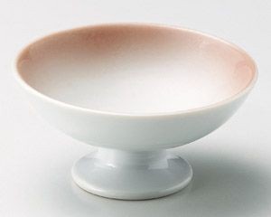 ピンク吹高台小鉢【日本製　美濃焼】