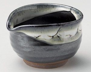 黒ウノフ流し小鉢【日本製　美濃焼】
