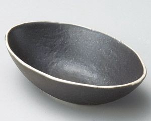 黒釉だ円小鉢【日本製　美濃焼】