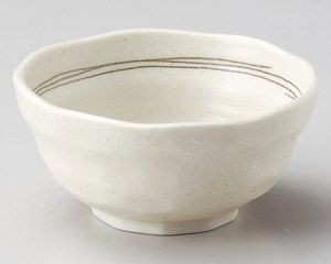 茶ライン3.8小鉢【日本製　美濃焼】