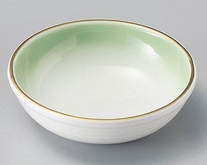 ヒワ吹渕金丸小鉢【日本製　美濃焼】