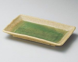 ヒワ釉古代7.0焼物皿【日本製　美濃焼】