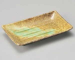岩清水長角焼物皿【日本製　美濃焼】
