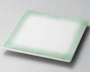 ヒワ吹正角25cm陶板皿【日本製　美濃焼】