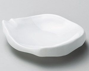 強化白釉ちぎり4.5寸皿【日本製　美濃焼】