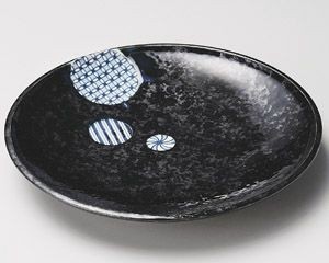 丸小紋丸5.0皿【日本製　美濃焼】