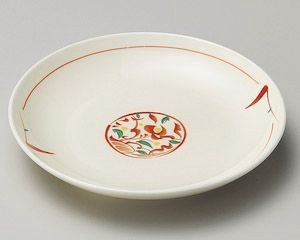 赤絵みのり4.0皿【日本製　美濃焼】