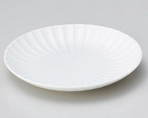白菊16.5cm丸皿【日本製　美濃焼】