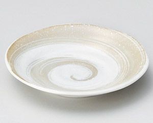 モカ渦4.0皿【日本製　美濃焼】