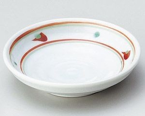 赤絵さわやか3.0皿【日本製　美濃焼】