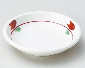 玉渕赤絵3.0皿【日本製　美濃焼】