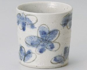 花園藍ロックカップ【日本製　美濃焼】