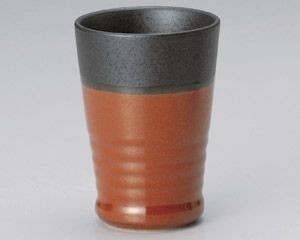 鉄赤フリーカップ(大)【日本製　美濃焼】