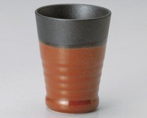 鉄赤フリーカップ(中)【日本製　美濃焼】