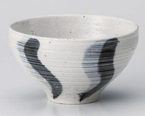 うるし流水 茶碗【日本製　美濃焼】