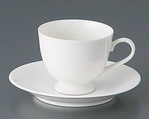 N.B高台コーヒー碗と受皿【日本製　美濃焼】