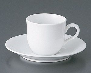 Sコーヒー碗と受皿【日本製　美濃焼】