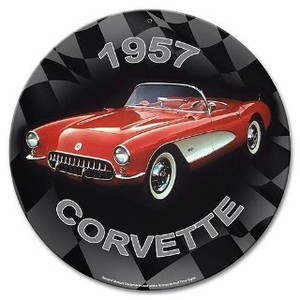 【スティールサイン】【カー ＆ ガレージ】1957 Corvette PT-GMC-122