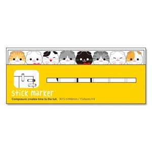 【stick marker collection】スティックマーカー 付箋 スコティッシュフォールド