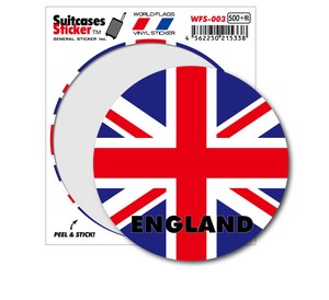 WFS-003/国旗ステッカー（サークル）/ENGLAND・イギリス