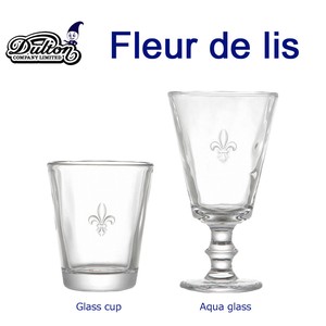 GLASS ""FLEUR DE LIS""