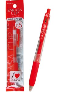 Mechanical Pencil Red Gel Pens ZEBRA 0.5 Fine Sarasa Clip