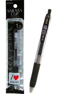 ゼブラサラサクリップジェルボールペン1.0極太(黒)