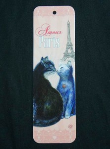 【 セブリーヌ ☆ フランス製 ブックマーク 】 Paris Amour パリ 猫 ネコ キャット しおり ブックマーカー