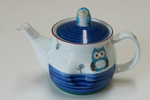 Hasami ware Teapot Owl Lucky Charm Owls Made in Japan