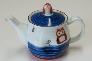 Hasami ware Teapot Owl Lucky Charm Owls Made in Japan