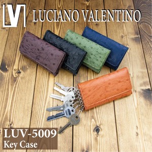 ★LUV-5009★Luciano Valentino ﾙﾁｱｰﾉﾊﾞﾚﾝﾁﾉ　オーストリッチ型押し 6連 キーケース