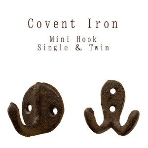 Covent Iron 【アンティーク調】コベントアイアン[ミニフック・シングル＆ツイン]＜アイアン雑貨＞