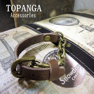 【まとめ買い特価】TOPANGA　Accessories　ベルトレザーブレスレット