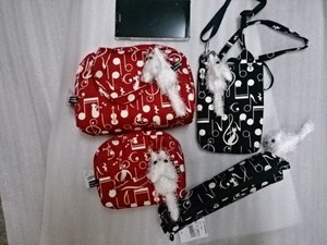 Plushie/Doll Pouch with Mascot Made in Japan