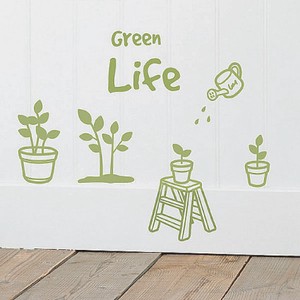 Mini Wall Stickers/ミニウォールステッカー/Green Life