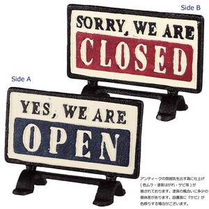 REVERSIBLE SIGN STAND OPEN-CLOSED