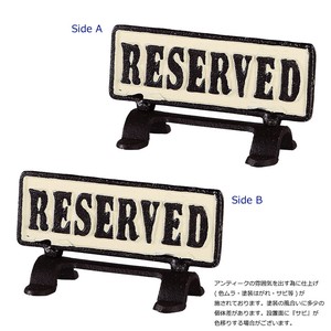 REVERSIBLE SIGN STAND RESERVED