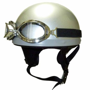 カワムラ　ゴーグル付ビンテージヘルメット