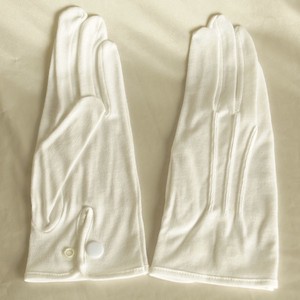 収縮するフォーマル純白手袋（綿製）：ND1501
