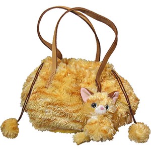 【いっしょがいいね】猫 巾着風バッグ トラ猫