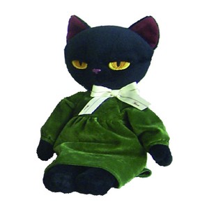 【ミヌー】ぬいぐるみ(M)緑ドレス　猫