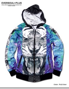 Hoodie Patterned All Over Switching