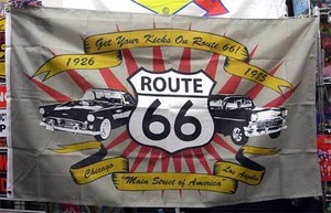 ROUTE66 FLAG（car） / アメリカン フラッグ